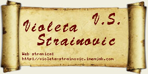 Violeta Strainović vizit kartica